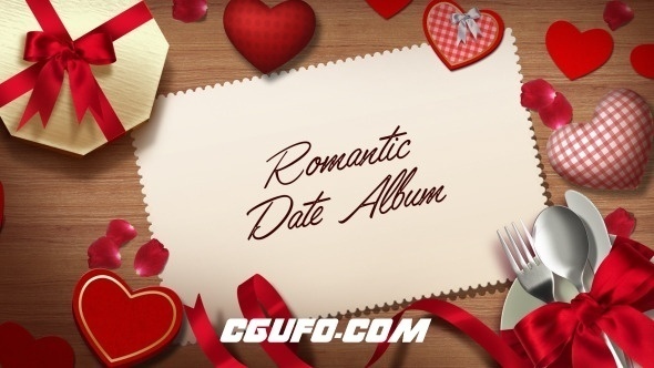 6247婚礼爱情相册动画AE模版,Romantic Date Album