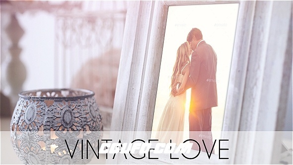 6980爱情婚礼视频MV包装动画AE模版,Vintage Love
