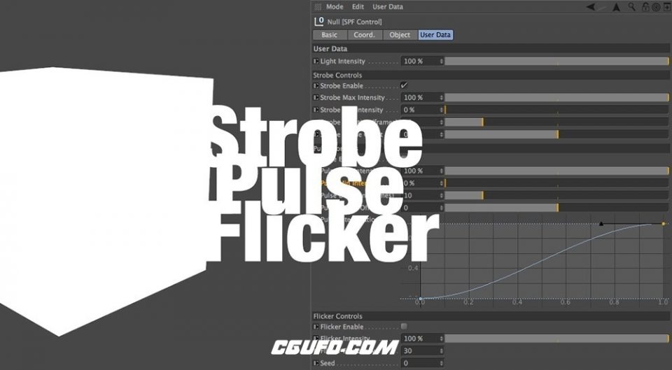 C4D脉冲和闪烁预设 Strobe Pulse Flicker CGUFO