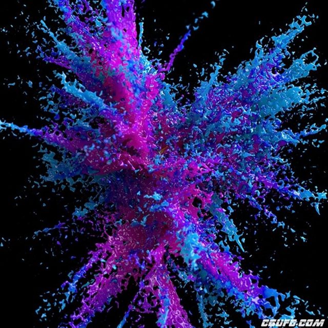 C4D将XParticles粒子的颜色转移到网格中 Cinema 4D Transfer XParticles Color to a