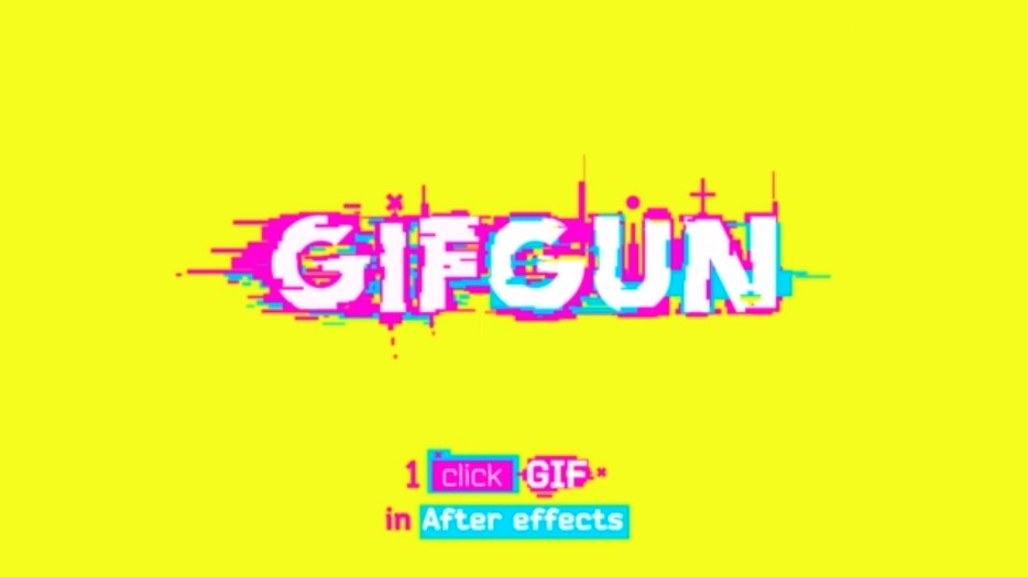 AE脚本-GifGun v1.7.29 Win AE快速渲染输出Gif格式动画 - CGUFO